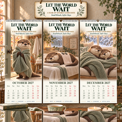 ✨Let The World Wait 2027 Wall Calendar 🦦