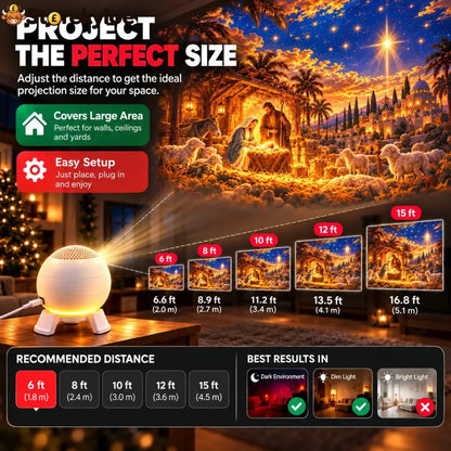 ✝️🌌 5D Nativity Starry Sky Projector | Bring Bethlehem Across Your Walls & Ceiling This Christmas ✨