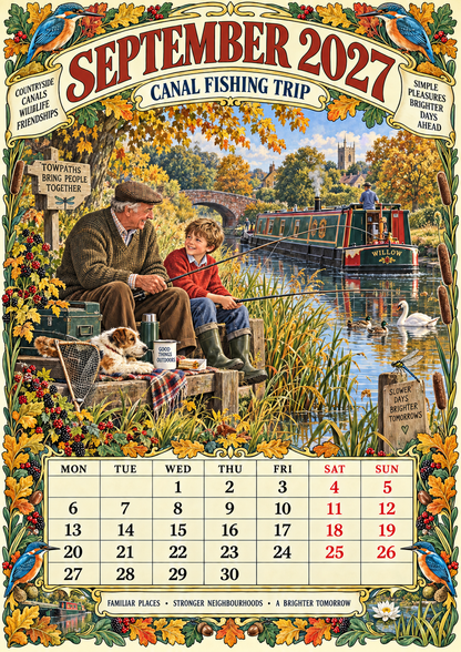 Britain at Play 2027 Wall Calendar – Leisure Days of the Sixties & Seventies ——The games, the days out, and the people who made them special.