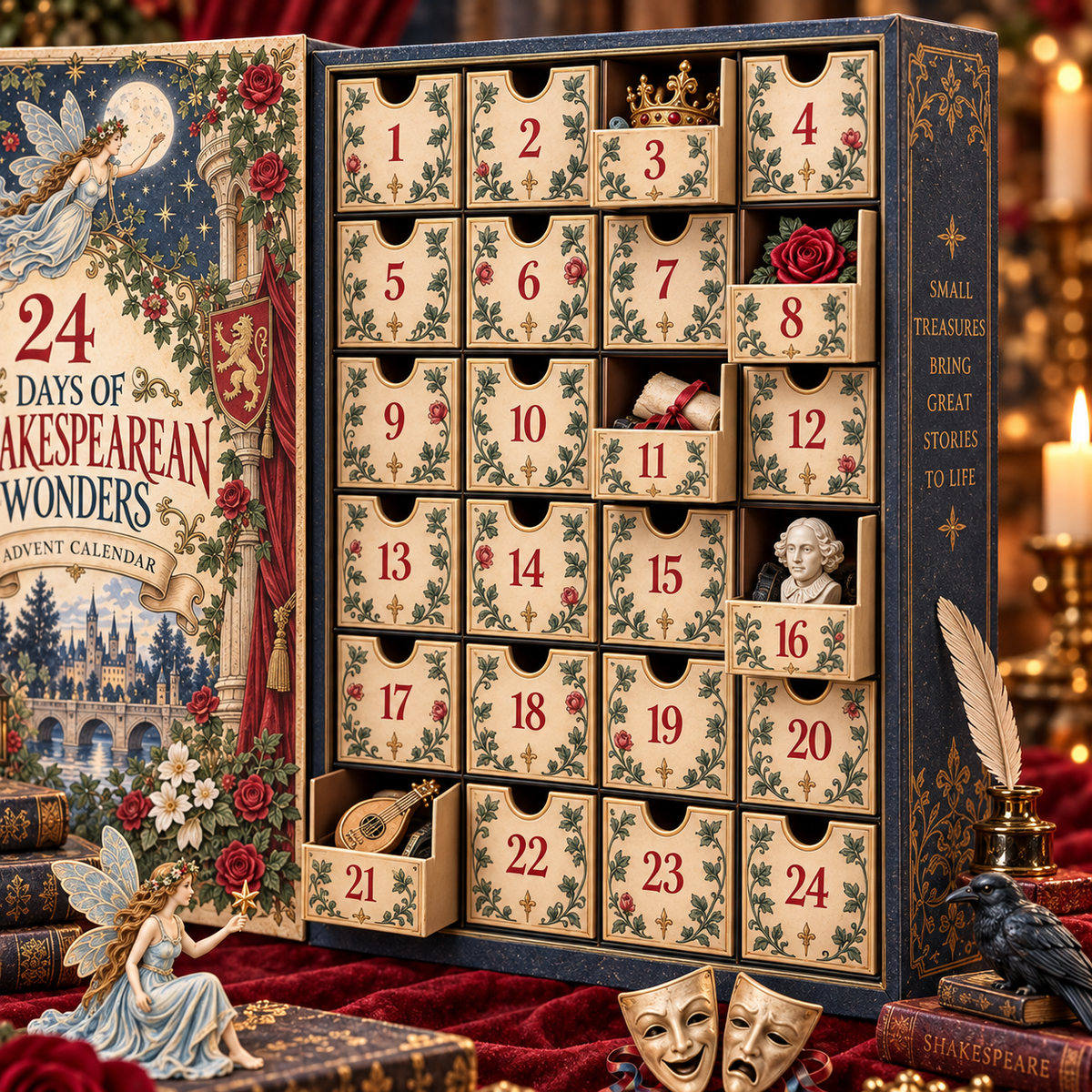A Shakespearean Christmas Advent Calendar – 24 Days of Theatre, Tales & Tiny Treasures