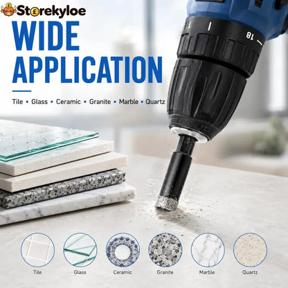 🔥6 Pcs Diamond Drill Bits Set 1/4 5/6 3/8 1/2 Inch Brazed Diamond Drill Bits for Precision Drilling in Tile Ceramic