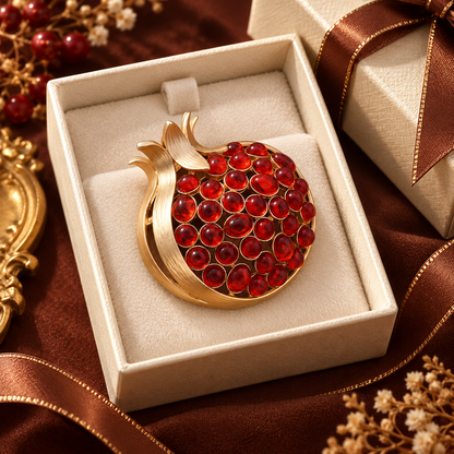 🍎Pomegranate Brooch | Carry Blessings & Prosperity