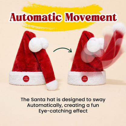 🎅 Animated Naughty Santa Hat | Funny Christmas Party Hat
