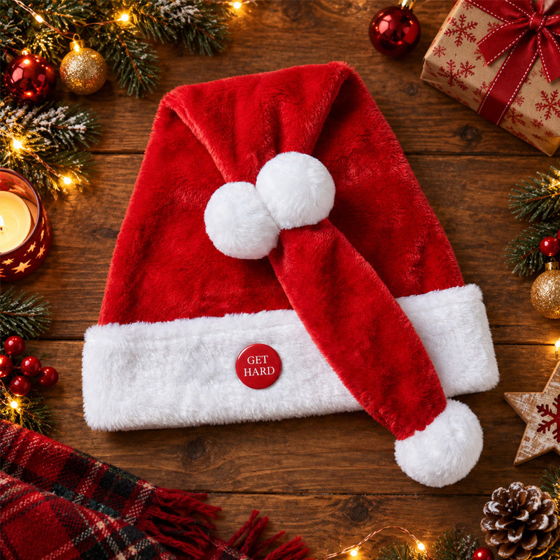 🎅 Funny Moving Santa Hat – Animated Christmas Party Hat