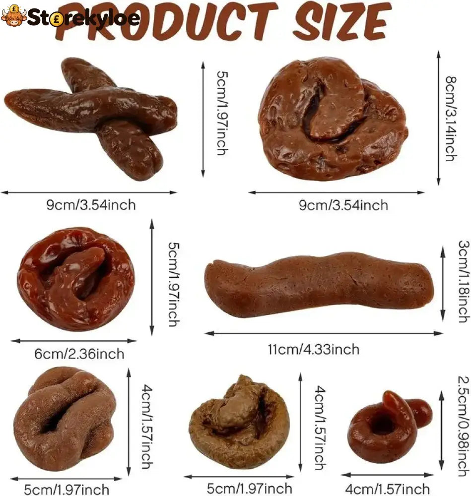 😂7 Pcs Fake Poop Realistic Prank Poop🥳