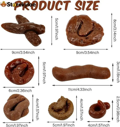 🔥🔥🔥😂😂😂7 Pcs Fake Poop Realistic Prank Poop