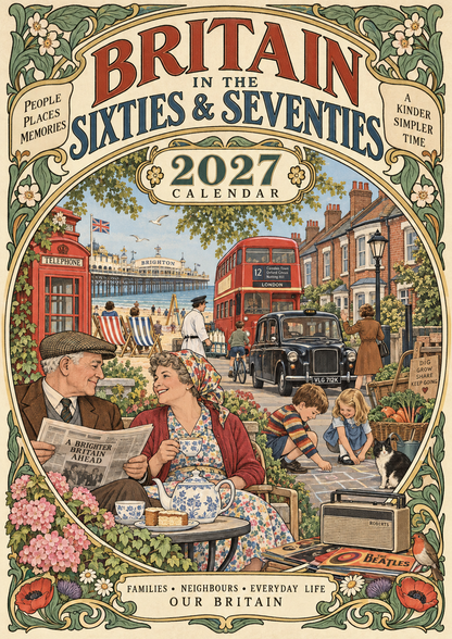 Britain in the Sixties & Seventies – 2027 Wall Calendar——A Year of Familiar Places, Family Moments & Favourite Memories
