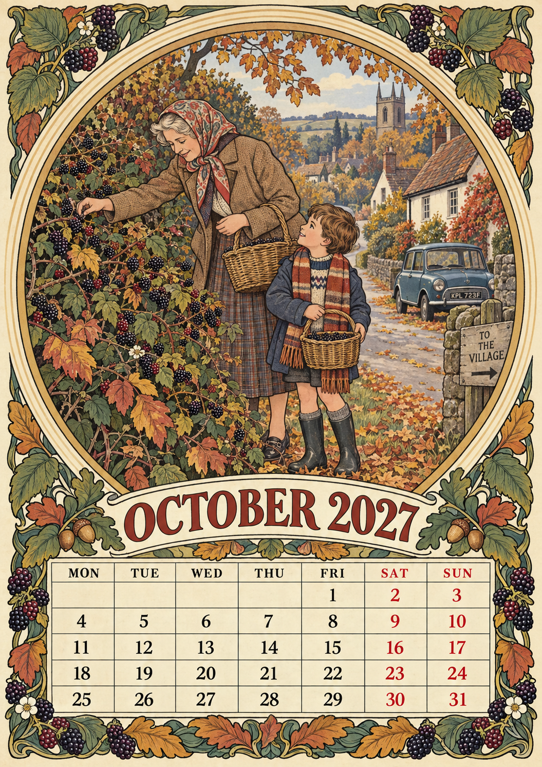 Britain in the Sixties & Seventies – 2027 Wall Calendar——A Year of Familiar Places, Family Moments & Favourite Memories