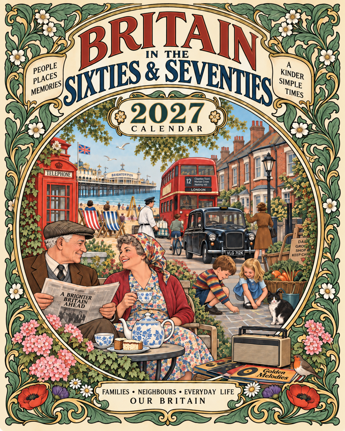 ⭐Britain in the Sixties & Seventies – 2027 Wall Calendar——A Year of Familiar Places, Family Moments & Favourite Memories
