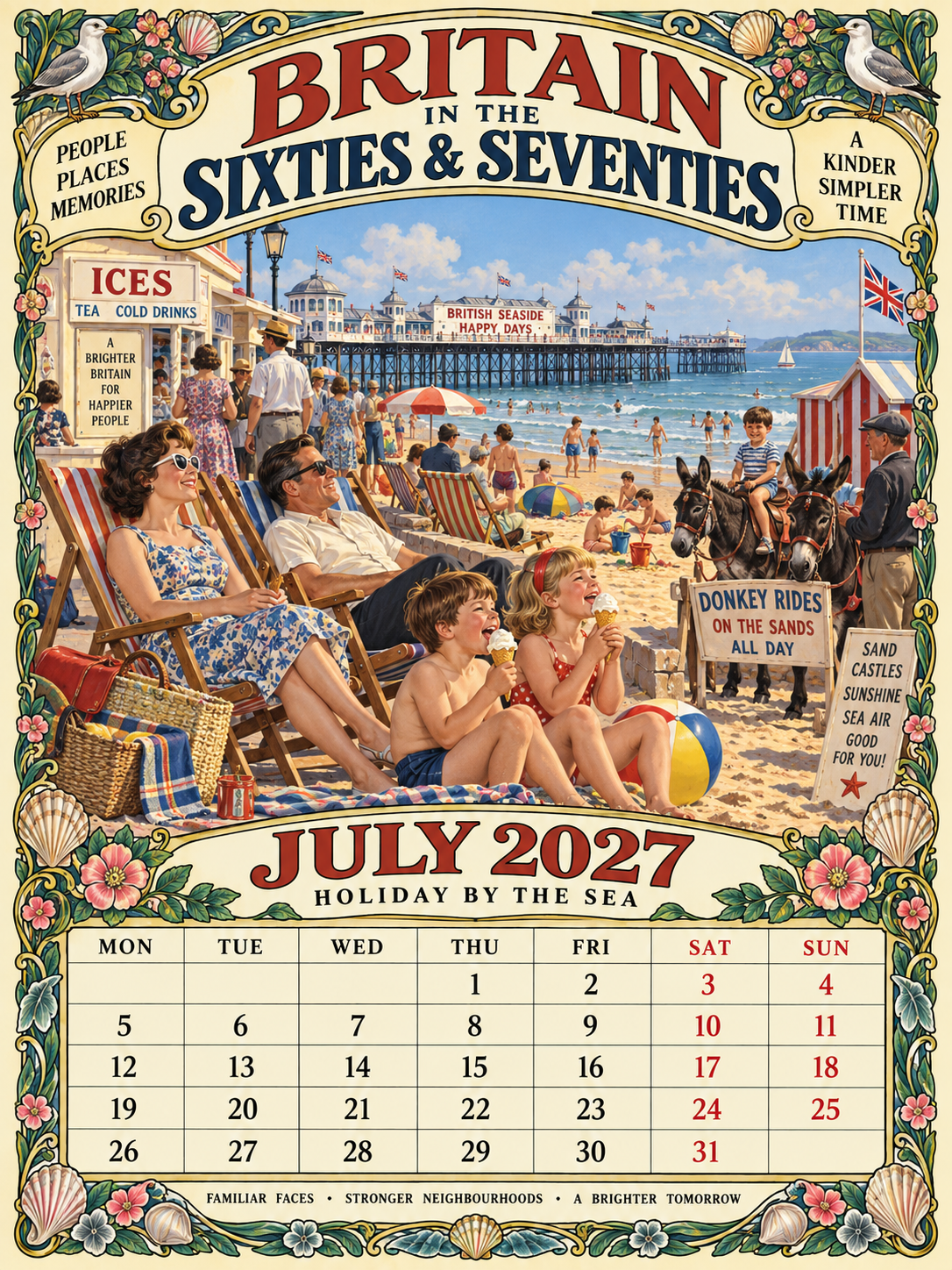 Britain in the Sixties & Seventies – 2027 Wall Calendar——A Year of Familiar Places, Family Moments & Favourite Memories