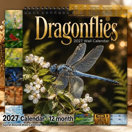 🪷 2027 Dragonfly Water Garden Wall Calendar