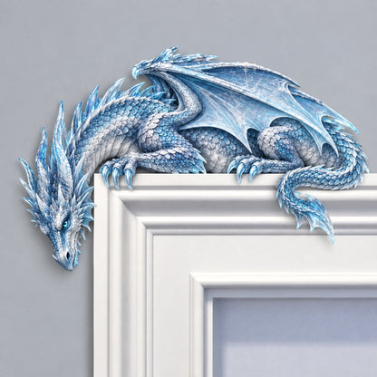 🐉🔥 Sleeping Dragon Door Topper | Medieval Fantasy Dragon Guardian Wall Décor 🏰✨