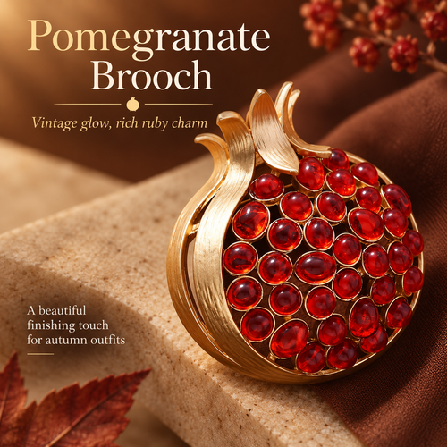 🍎Pomegranate Brooch | Carry Blessings & Prosperity