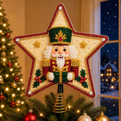 🎉 Pearl Diamond Art Christmas Tree Topper DIY Kit