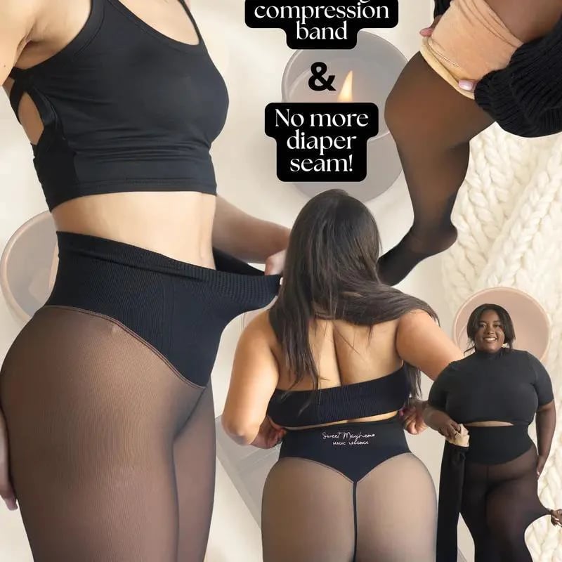 ❄️One-Seam Shaping Fleece Leggings✨✨Stay Warm.Look Snatched💕