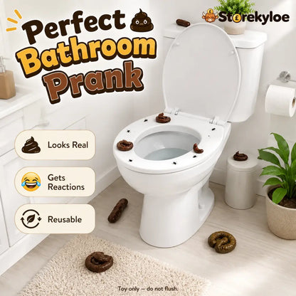 🔥7PCS Realistic Fake Poop Prank Set – Hilarious Gag Gift for Parties & Office