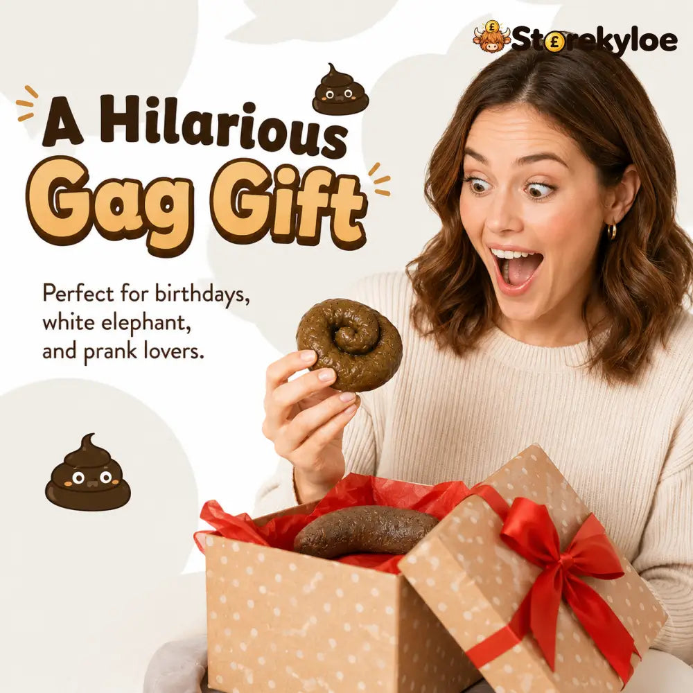 🔥7PCS Realistic Fake Poop Prank Set – Hilarious Gag Gift for Parties & Office