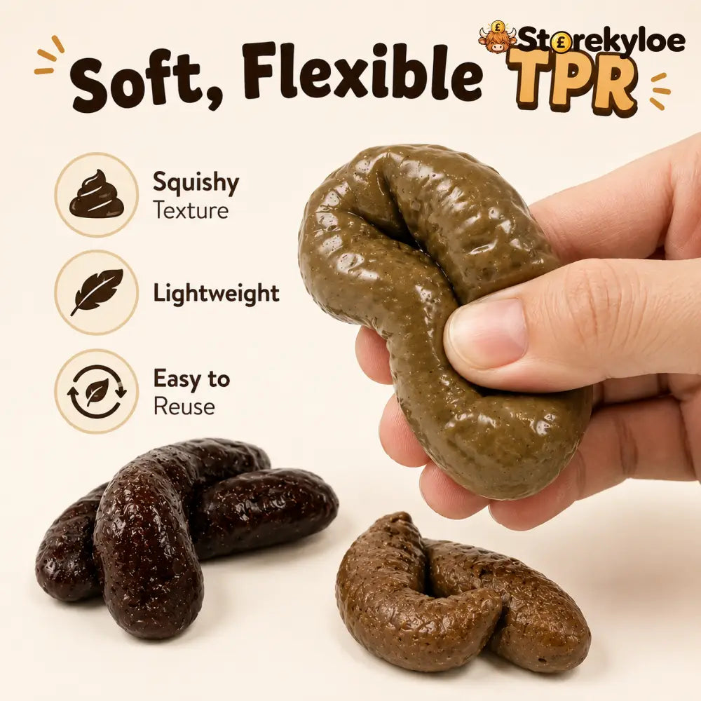🔥7PCS Realistic Fake Poop Prank Set – Hilarious Gag Gift for Parties & Office