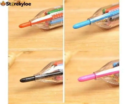 🖍️ 8-in-1 Multicolor Crayon | Compact Creative Pen - Houseware & Kitchen