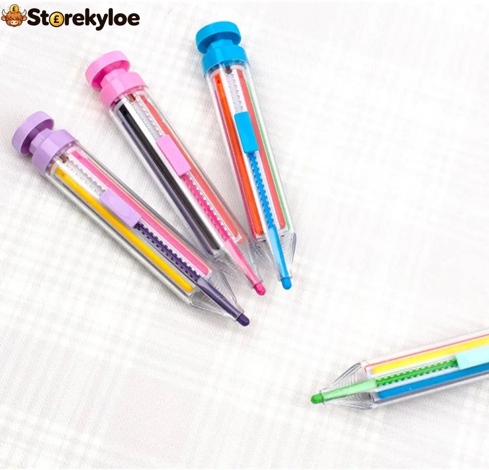 🖍️ 8-in-1 Multicolor Crayon | Compact Creative Pen - Houseware & Kitchen