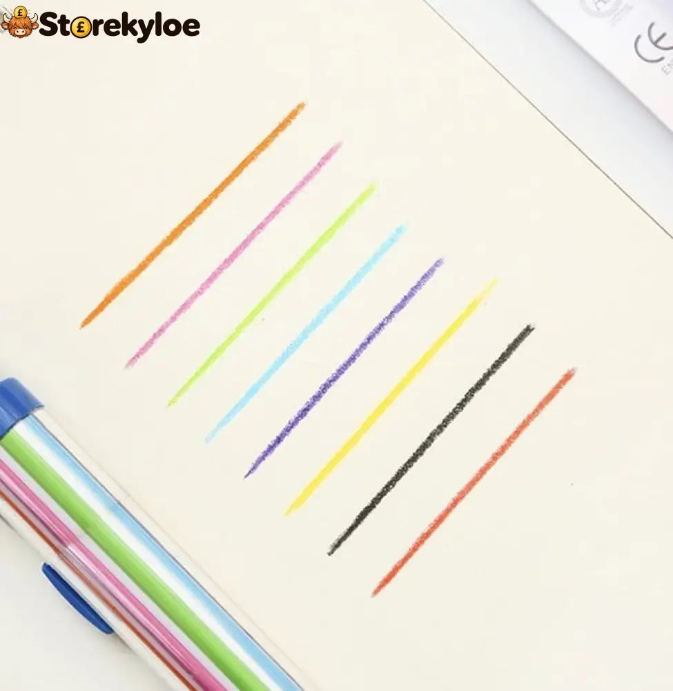 🖍️ 8-in-1 Multicolor Crayon | Compact Creative Pen - Houseware & Kitchen