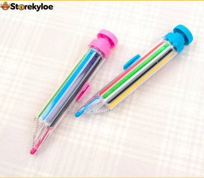 🖍️ 8-in-1 Multicolor Crayon | Compact Creative Pen - Houseware & Kitchen