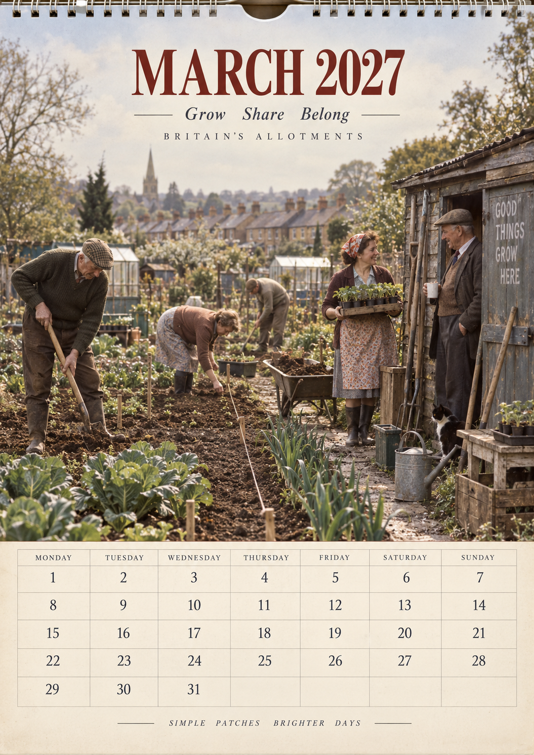 Britain We Remember 2027 Wall Calendar – A Nostalgic Journey Through 60s & 70s British Life