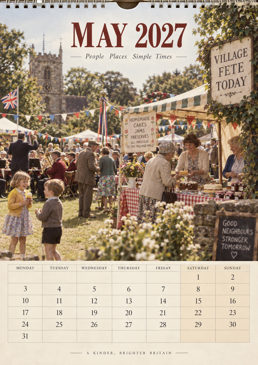 Britain We Remember 2027 Wall Calendar – A Nostalgic Journey Through 60s & 70s British Life