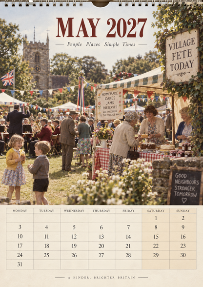 Britain We Remember 2027 Wall Calendar – A Nostalgic Journey Through 60s & 70s British Life