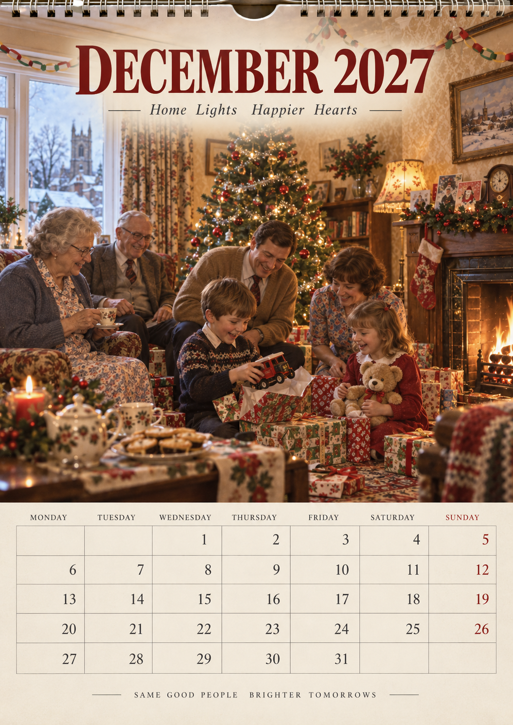 Britain We Remember 2027 Wall Calendar – A Nostalgic Journey Through 60s & 70s British Life