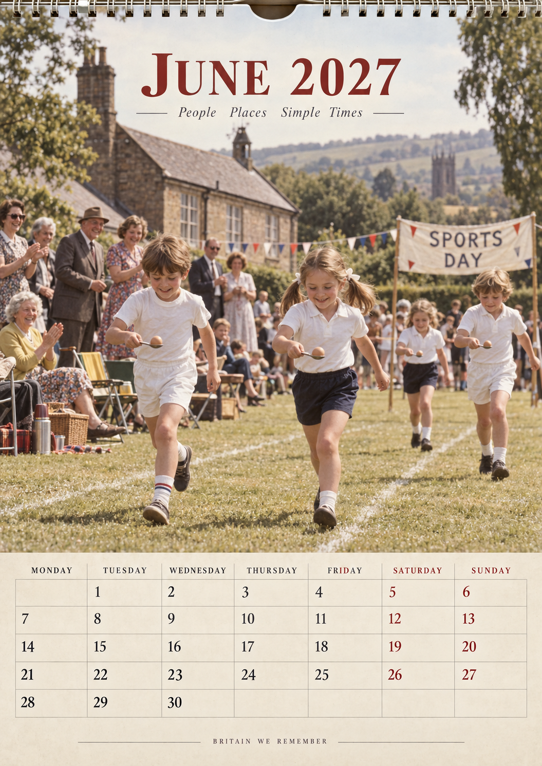 Britain We Remember 2027 Wall Calendar – A Nostalgic Journey Through 60s & 70s British Life