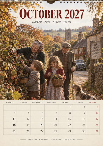 Britain We Remember 2027 Wall Calendar – A Nostalgic Journey Through 60s & 70s British Life