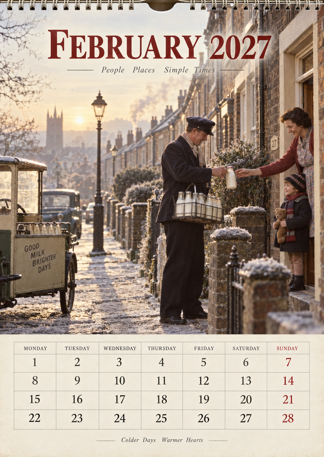 Britain We Remember 2027 Wall Calendar – A Nostalgic Journey Through 60s & 70s British Life