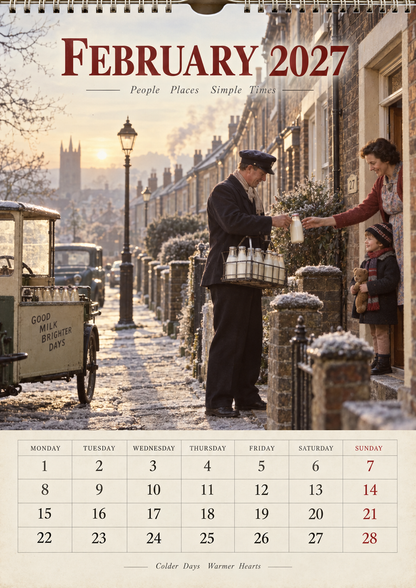 Britain We Remember 2027 Wall Calendar – A Nostalgic Journey Through 60s & 70s British Life