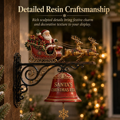 🎅 Santa Sleigh with Reindeer & Bell | 3D Christmas Outdoor Decoration