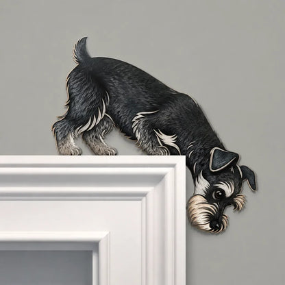 🐶👀 Peeking Pup Doorway Topper – Playful Dog Accent for Pet-Loving Homes