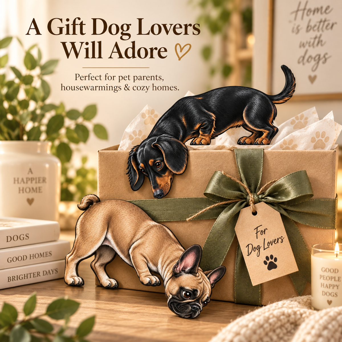 🐶👀 Peeking Pup Doorway Topper – Playful Dog Accent for Pet-Loving Homes