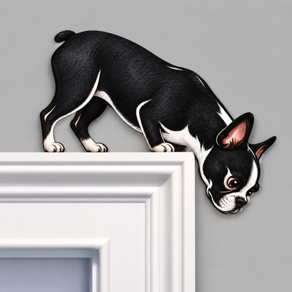 🐶👀 Peeking Pup Doorway Topper – Playful Dog Accent for Pet-Loving Homes
