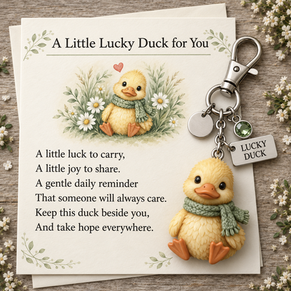 🎁 Little Woodland Animal Keyring & Poem Card Collection