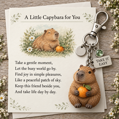 🎁 Little Woodland Animal Keyring & Poem Card Collection
