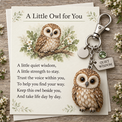 🎁 Little Woodland Animal Keyring & Poem Card Collection