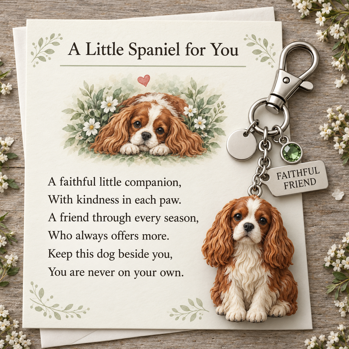 🎁 Little Woodland Animal Keyring & Poem Card Collection