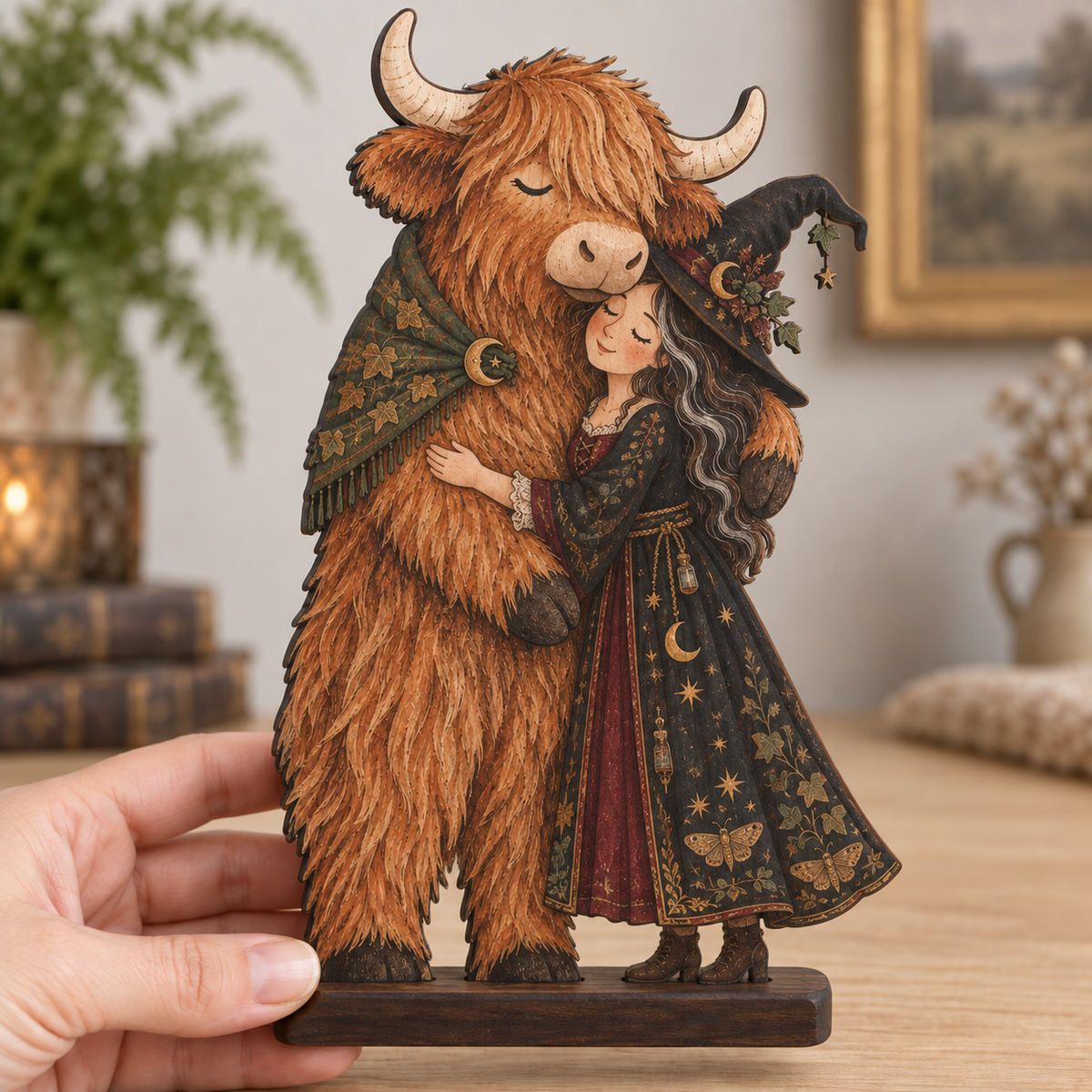 🎁2027 Enchanted Woodland Hug Wooden Figurine Collection