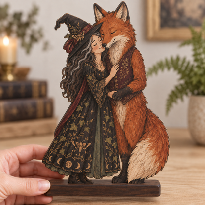 🎁2027 Enchanted Woodland Hug Wooden Figurine Collection