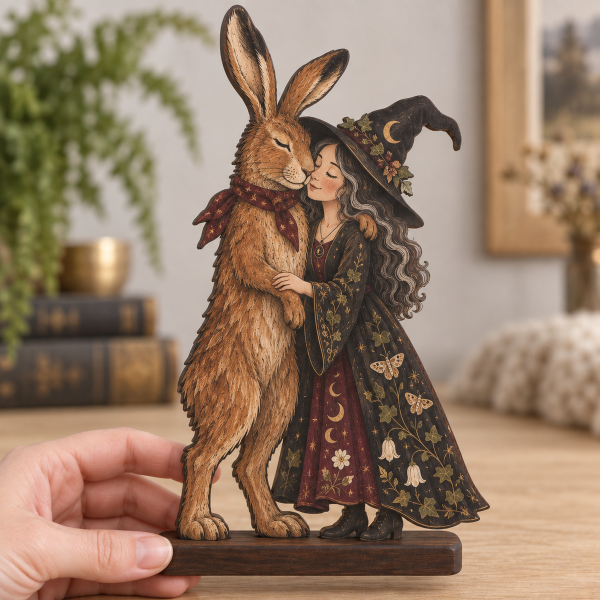 🎁2027 Enchanted Woodland Hug Wooden Figurine Collection