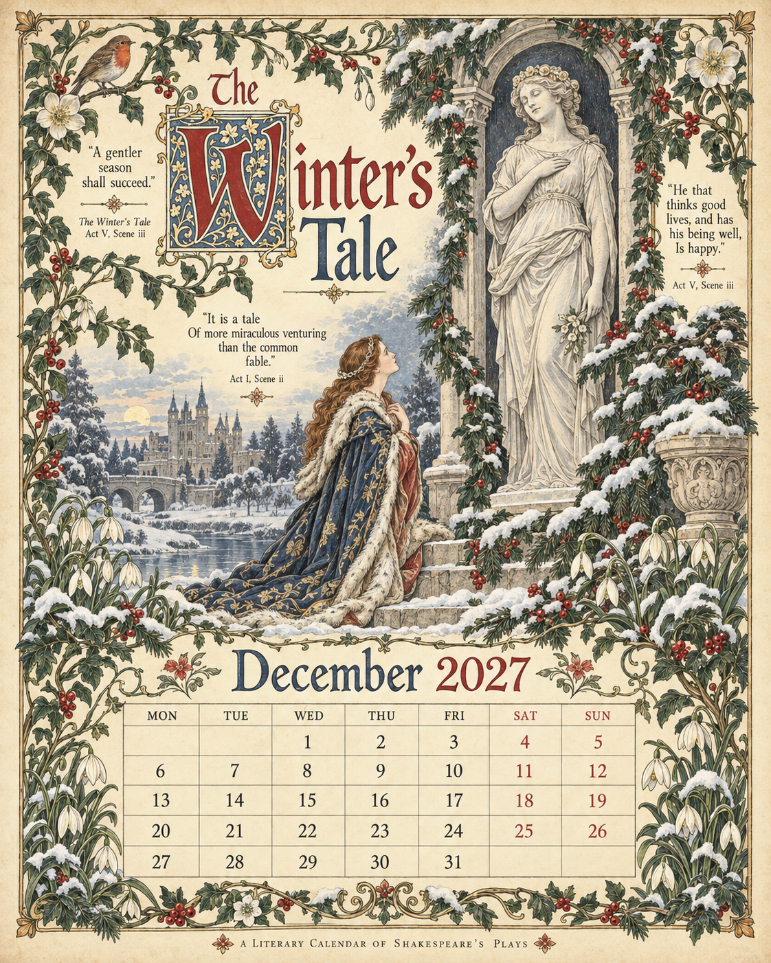 Legends Of Britain 2027 Wall Calendar – Folk Tales, Monsters & Old Stories
