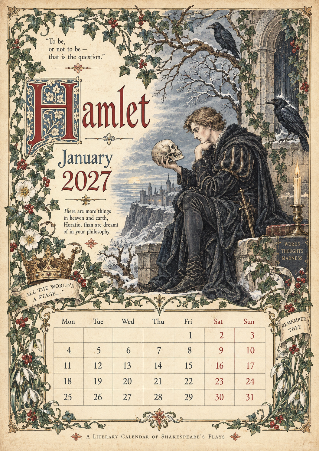 Legends Of Britain 2027 Wall Calendar – Folk Tales, Monsters & Old Stories