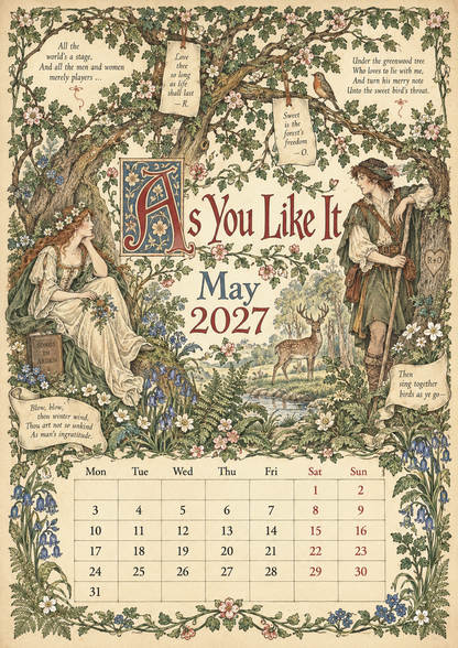 Legends Of Britain 2027 Wall Calendar – Folk Tales, Monsters & Old Stories