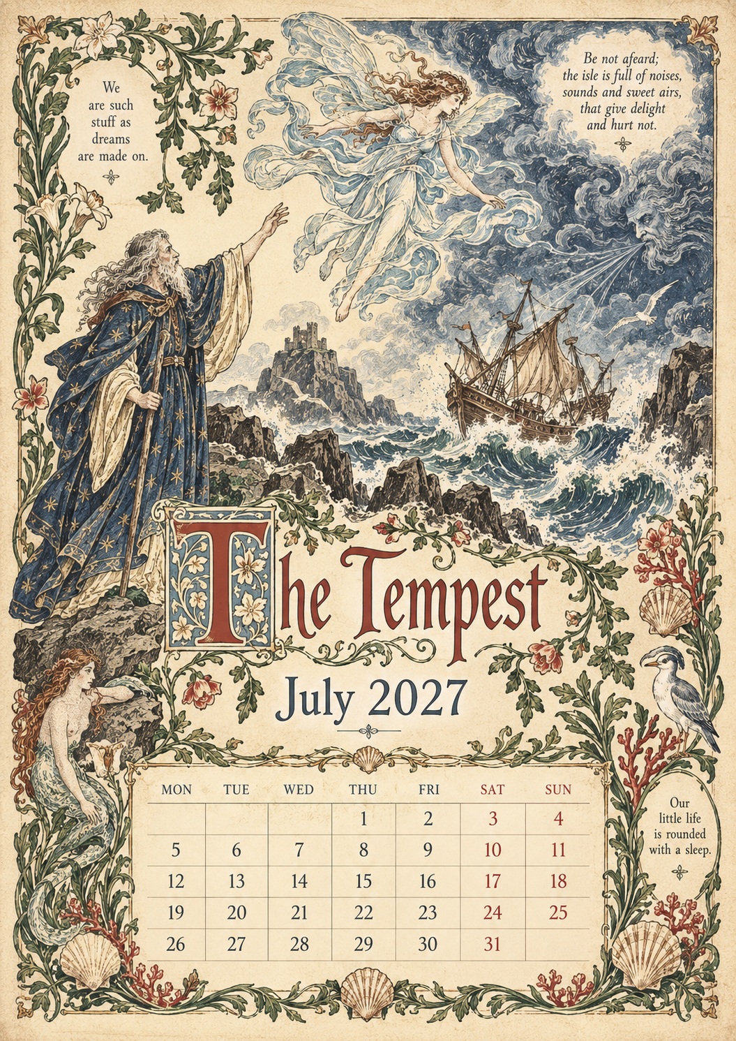 Legends Of Britain 2027 Wall Calendar – Folk Tales, Monsters & Old Stories