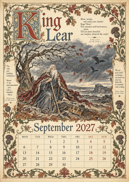 Legends Of Britain 2027 Wall Calendar – Folk Tales, Monsters & Old Stories